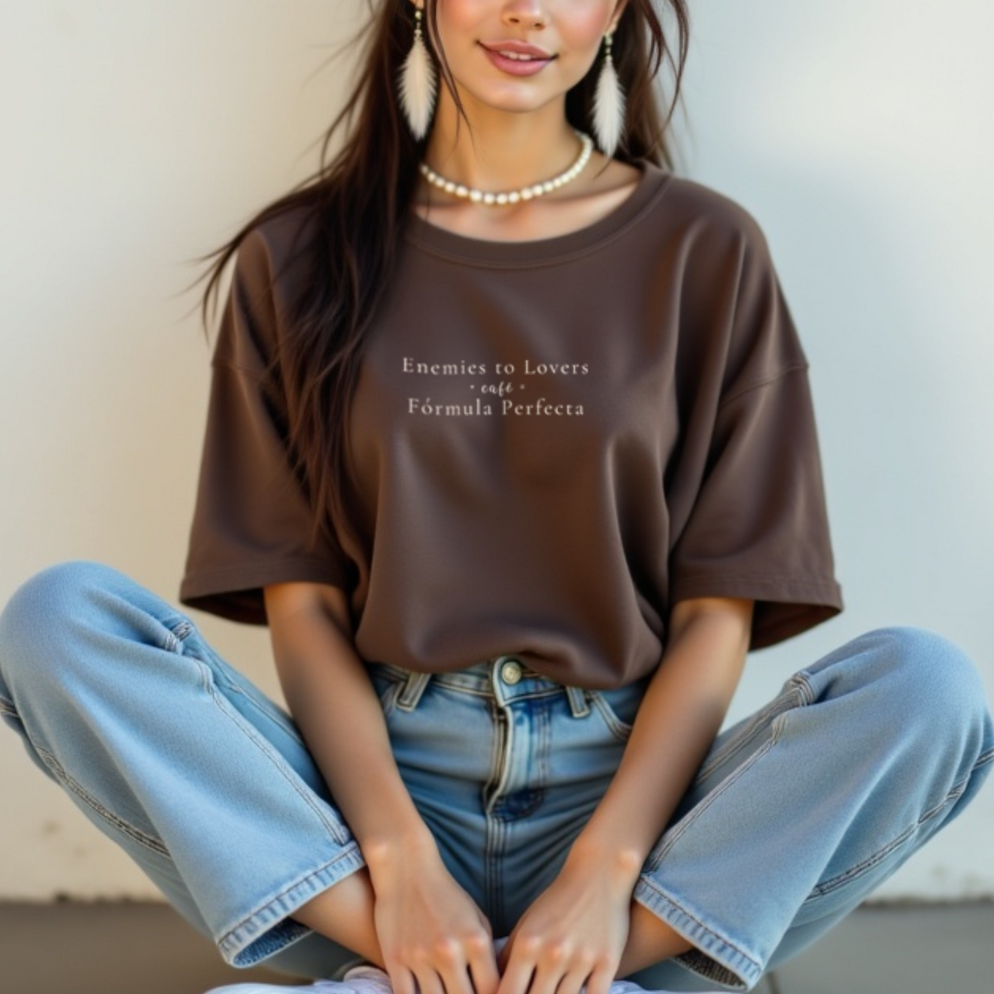 Enemies to Lovers + Coffee = Perfect Formula – Bookish Romance T-Shirt for Tropes Addicts