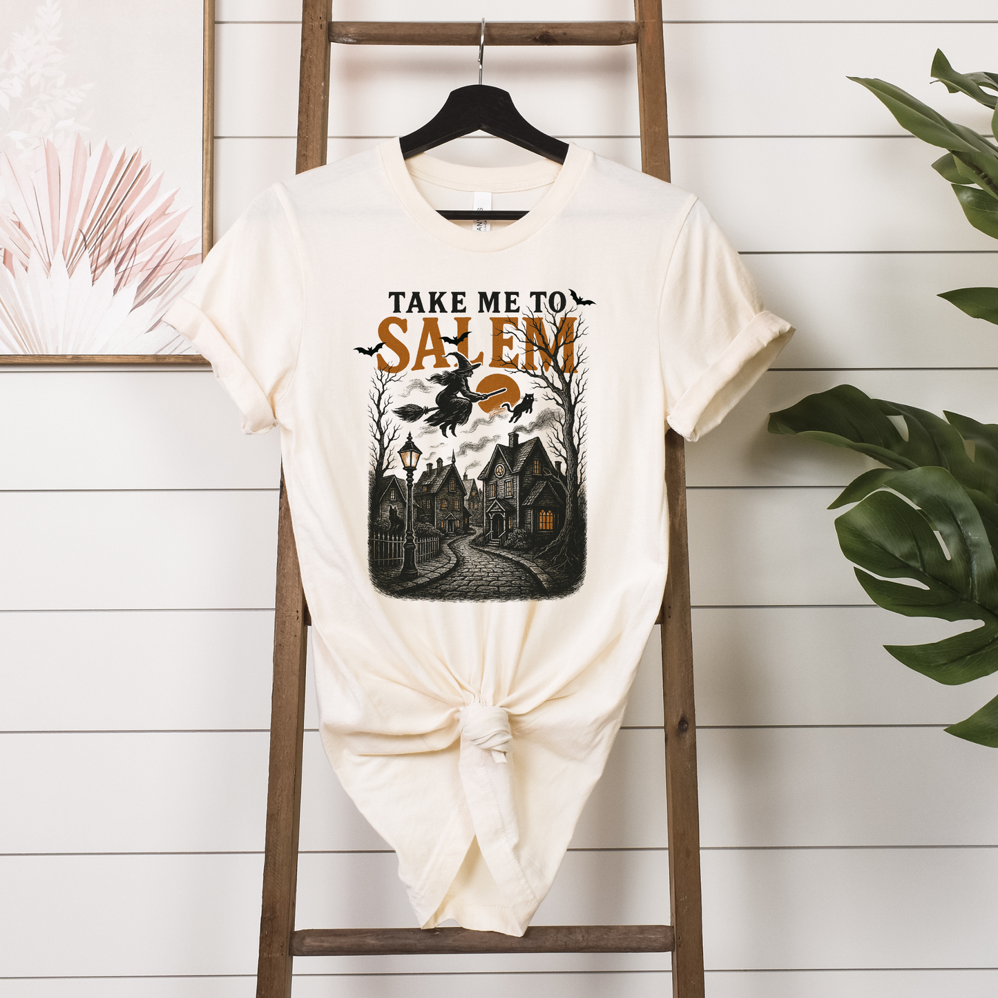 “Take Me to Salem” – Vintage Halloween Witch T-Shirt