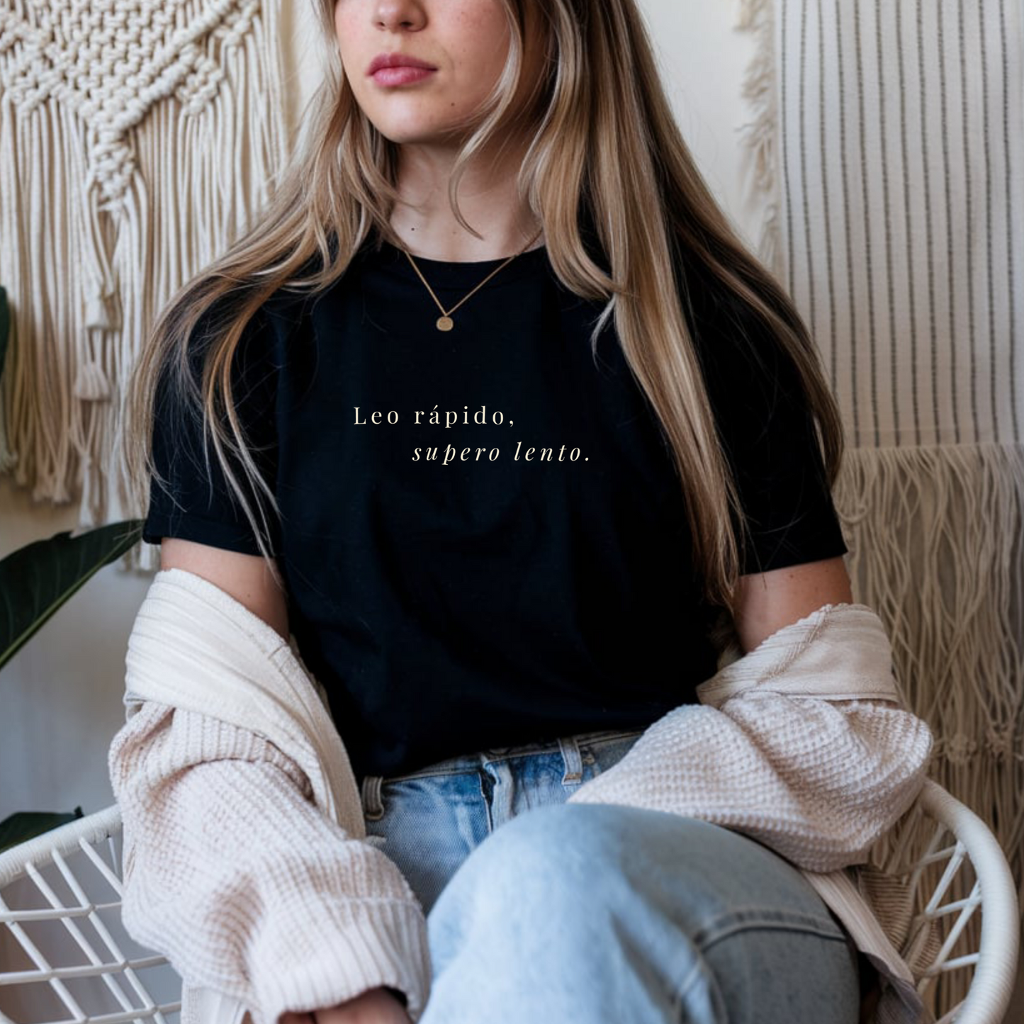 “I Read Fast, Heal Slow” Bookish T-Shirt – Minimalist Tee for Intense Readers