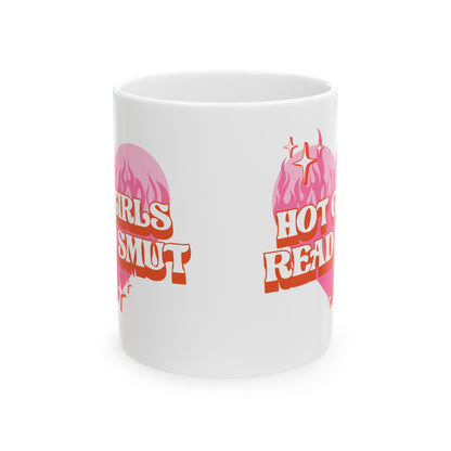 “Hot Girls Read Smut” – Spicy Book Lover Mug