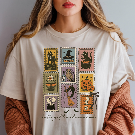“Let’s Get Halloweird” – Quirky Retro Halloween T-Shirt
