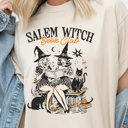 “Salem Witch Book Club” – Halloween Reading T-Shirt