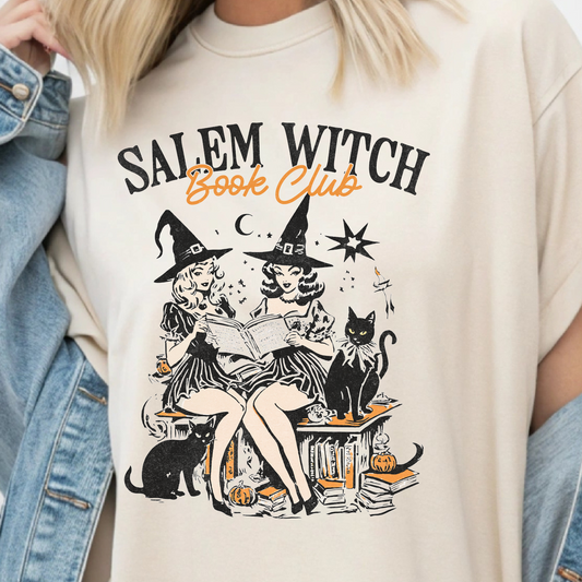 “Salem Witch Book Club” – Halloween Reading T-Shirt